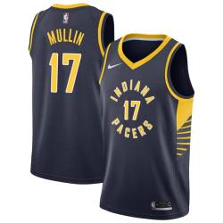 Navy Chris Mullin Pacers #17 Twill Basketball Jersey FREE SHIPPING