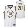 White Brad Davis Pacers #20 Twill Basketball Jersey FREE SHIPPING