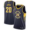 Navy Fred Jones Pacers #20 Twill Basketball Jersey FREE SHIPPING