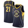 Navy Jerome Anderson Pacers #21 Twill Basketball Jersey FREE SHIPPING