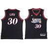 Black Throwback Lewis Lloyd Twill Basketball Jersey -76ers #30 Lloyd Twill Jerseys, FREE SHIPPING