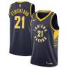 Navy Erick Strickland Pacers #21 Twill Basketball Jersey FREE SHIPPING