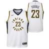 White Wayman Tisdale Pacers #23 Twill Basketball Jersey FREE SHIPPING