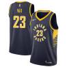 Navy Dyron Nix Pacers #23 Twill Basketball Jersey FREE SHIPPING