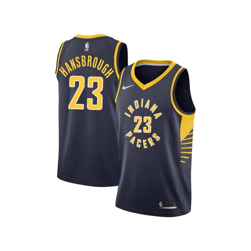 Navy Ben Hansbrough Pacers #23 Twill Basketball Jersey FREE SHIPPING