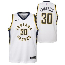 White John Fairchild Pacers #30 Twill Basketball Jersey FREE SHIPPING