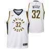 White Jay Miller Pacers #32 Twill Basketball Jersey FREE SHIPPING