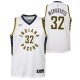 White Josh McRoberts Pacers #32 Twill Basketball Jersey FREE SHIPPING