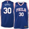 Blue Lucious Harris Twill Basketball Jersey -76ers #30 Harris Twill Jerseys, FREE SHIPPING