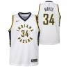 White Clyde Mayes Pacers #34 Twill Basketball Jersey FREE SHIPPING