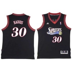 Black Throwback Lucious Harris Twill Basketball Jersey -76ers #30 Harris Twill Jerseys, FREE SHIPPING