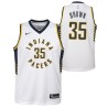 White Roger Brown Pacers #35 Twill Basketball Jersey FREE SHIPPING