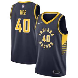 Navy Don Dee Pacers #40 Twill Basketball Jersey FREE SHIPPING