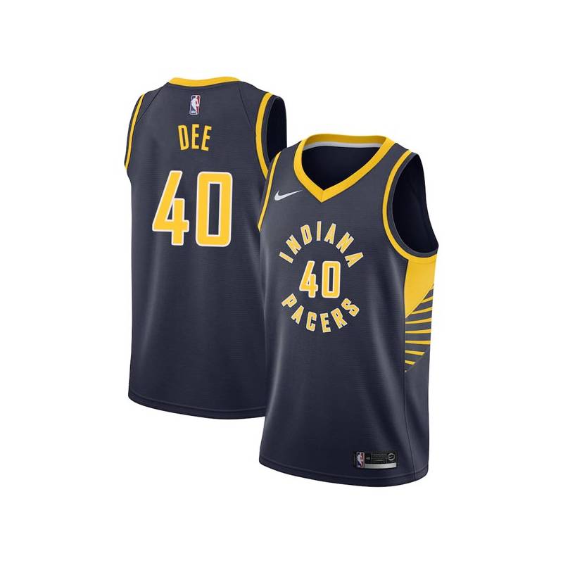 Navy Don Dee Pacers #40 Twill Basketball Jersey FREE SHIPPING