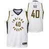 White Don Dee Pacers #40 Twill Basketball Jersey FREE SHIPPING