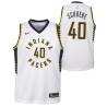 White Russ Schoene Pacers #40 Twill Basketball Jersey FREE SHIPPING