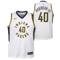 White Glenn Robinson III Pacers #40 Twill Basketball Jersey FREE SHIPPING