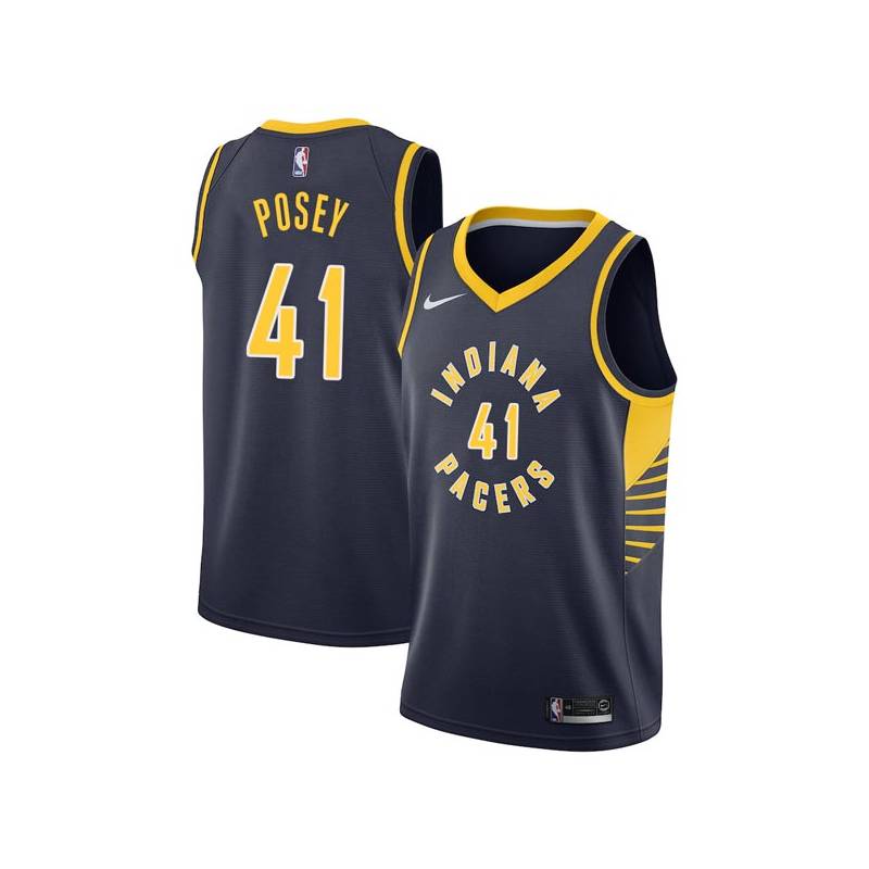 Navy James Posey Pacers #41 Twill Basketball Jersey FREE SHIPPING