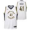 White James Posey Pacers #41 Twill Basketball Jersey FREE SHIPPING