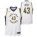 Kevin Joyce Pacers #43 Twill Basketball Jersey FREE SHIPPING