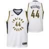 White Kenny Williams Pacers #44 Twill Basketball Jersey FREE SHIPPING