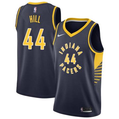 Navy Solomon Hill Pacers #44 Twill Basketball Jersey FREE SHIPPING