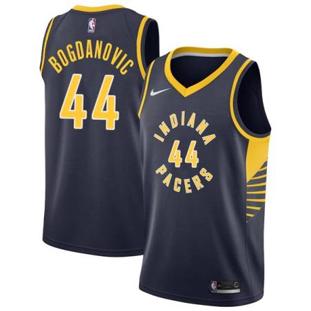 Navy Bojan Bogdanovic Pacers #44 Twill Basketball Jersey FREE SHIPPING