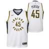 White Chuck Person Pacers #45 Twill Basketball Jersey FREE SHIPPING