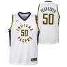 White Pete Verhoeven Pacers #50 Twill Basketball Jersey FREE SHIPPING