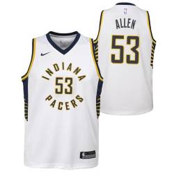 White Jerome Allen Pacers #53 Twill Basketball Jersey FREE SHIPPING