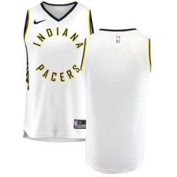 White Indiana Pacers Blank Twill Basketball Jersey FREE SHIPPING