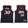 Black Throwback Dewayne Dedmon Twill Basketball Jersey -76ers #30 Dedmon Twill Jerseys, FREE SHIPPING