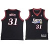 Black Throwback Mel Counts Twill Basketball Jersey -76ers #31 Counts Twill Jerseys, FREE SHIPPING