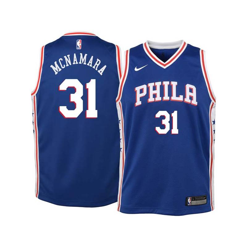 Blue Mark McNamara Twill Basketball Jersey -76ers #31 McNamara Twill Jerseys, FREE SHIPPING