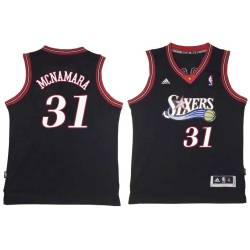 Black Throwback Mark McNamara Twill Basketball Jersey -76ers #31 McNamara Twill Jerseys, FREE SHIPPING