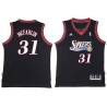 Black Throwback Ivan McFarlin Twill Basketball Jersey -76ers #31 McFarlin Twill Jerseys, FREE SHIPPING