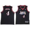 Black Throwback Dolph Schayes Twill Basketball Jersey -76ers #4 Schayes Twill Jerseys, FREE SHIPPING