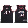 Black Throwback Clyde Lee Twill Basketball Jersey -76ers #34 Lee Twill Jerseys, FREE SHIPPING