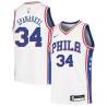 Jim Spanarkel Twill Basketball Jersey -76ers #34 Spanarkel Twill Jerseys, FREE SHIPPING