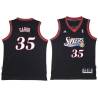 Black Throwback Bill Gabor Twill Basketball Jersey -76ers #35 Gabor Twill Jerseys, FREE SHIPPING