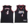 Black Throwback Marlon Redmond Twill Basketball Jersey -76ers #4 Redmond Twill Jerseys, FREE SHIPPING