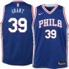 Blue Jerami Grant Twill Basketball Jersey -76ers #39 Grant Twill Jerseys, FREE SHIPPING