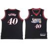 Black Throwback Jerome Harmon Twill Basketball Jersey -76ers #40 Harmon Twill Jerseys, FREE SHIPPING