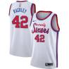 White Classic Luther Rackley Twill Basketball Jersey -76ers #42 Rackley Twill Jerseys, FREE SHIPPING