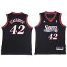 Black Throwback Jerry Stackhouse Twill Basketball Jersey -76ers #42 Stackhouse Twill Jerseys, FREE SHIPPING