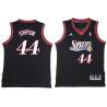 Black Throwback Ralph Simpson Twill Basketball Jersey -76ers #44 Simpson Twill Jerseys, FREE SHIPPING