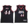 Black Throwback Chris Welp Twill Basketball Jersey -76ers #44 Welp Twill Jerseys, FREE SHIPPING