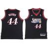 Black Throwback Rick Mahorn Twill Basketball Jersey -76ers #44 Mahorn Twill Jerseys, FREE SHIPPING