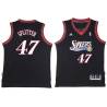 Black Throwback Tiago Splitter Twill Basketball Jersey -76ers #47 Splitter Twill Jerseys, FREE SHIPPING