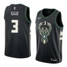 Black2 Dale Ellis Bucks #3 Twill Basketball Jersey FREE SHIPPING